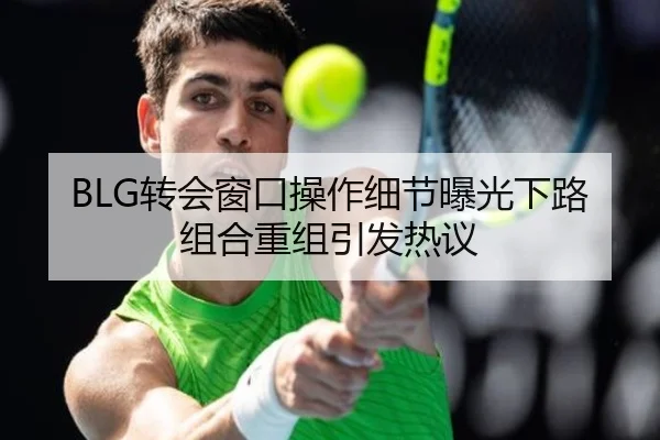 BLG转会窗口操作细节曝光下路组合重组引发热议